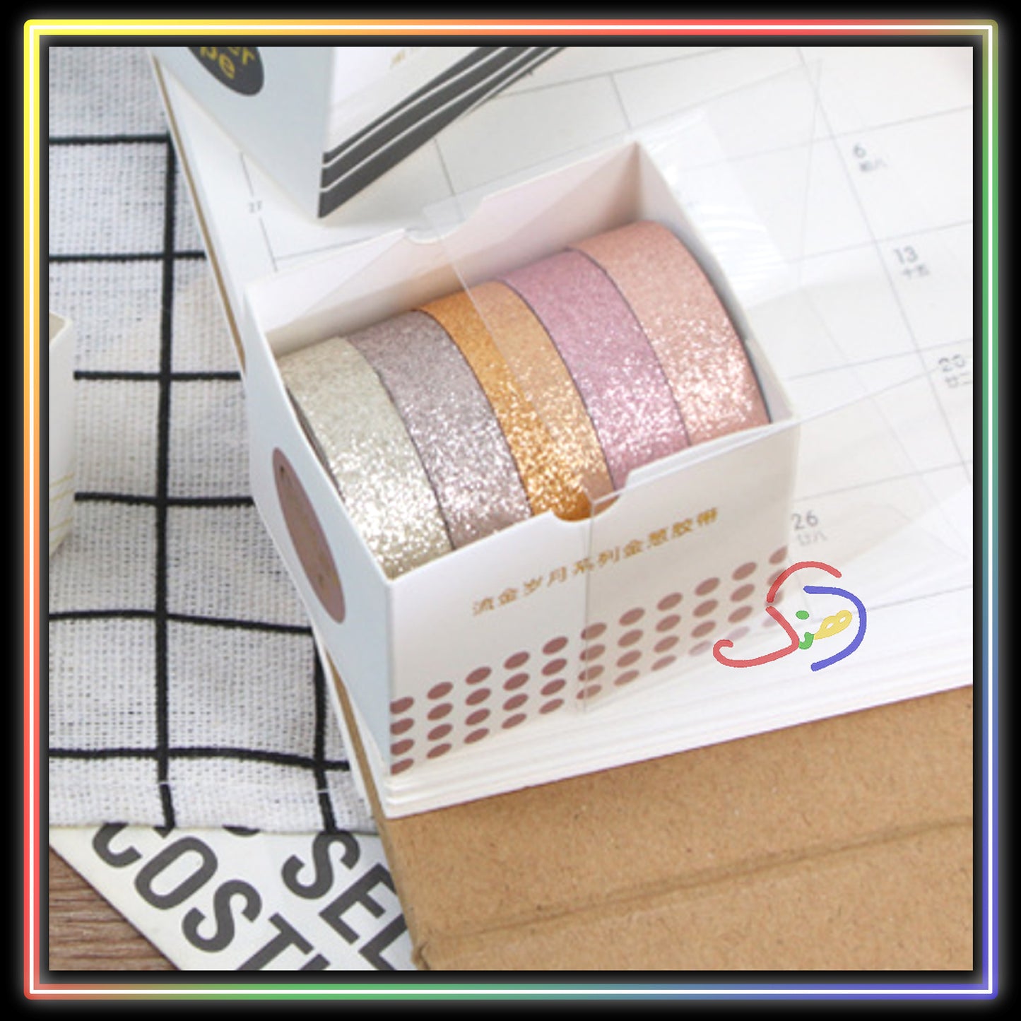 Glitter Washi Tapes - Light