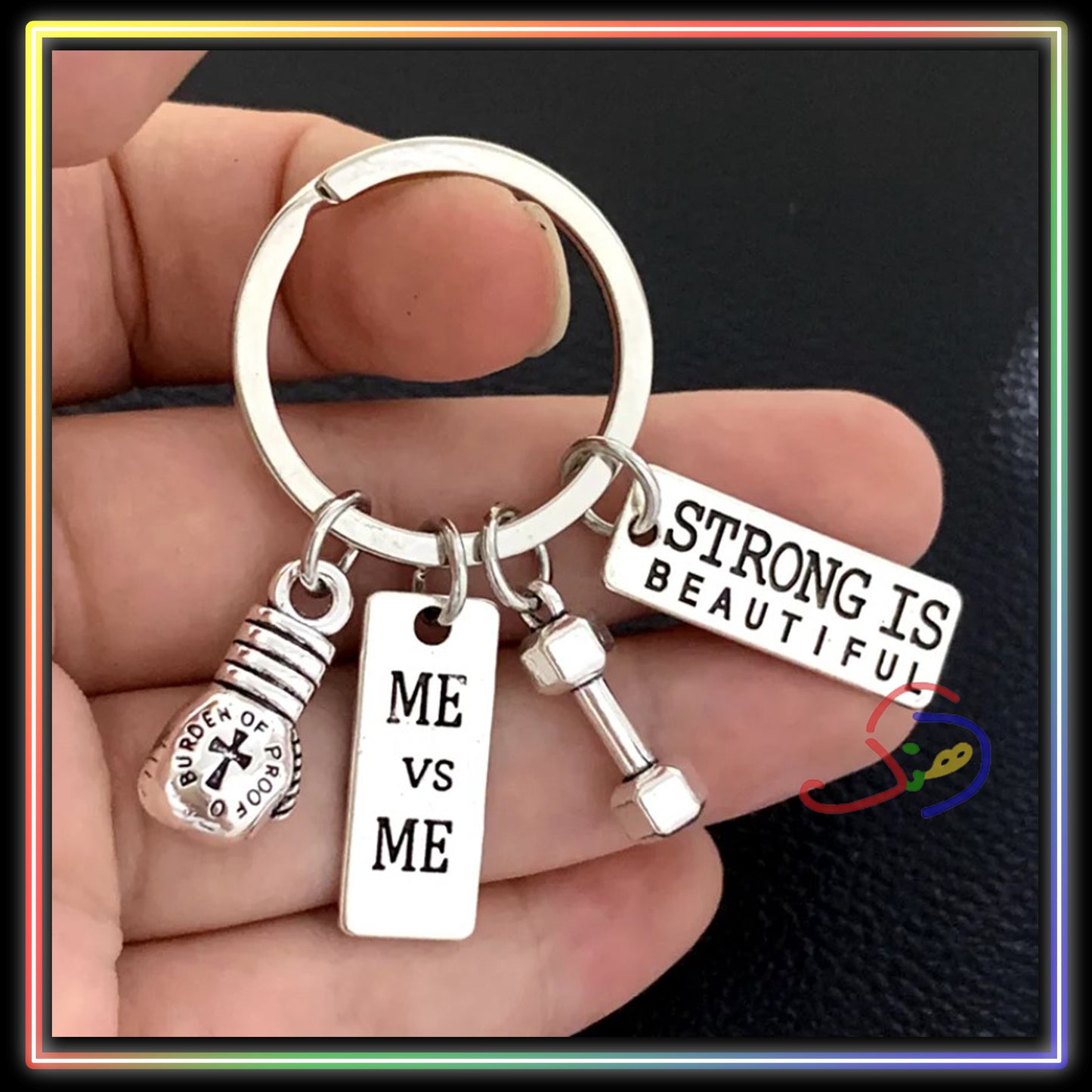 Me Vs Me Keychain