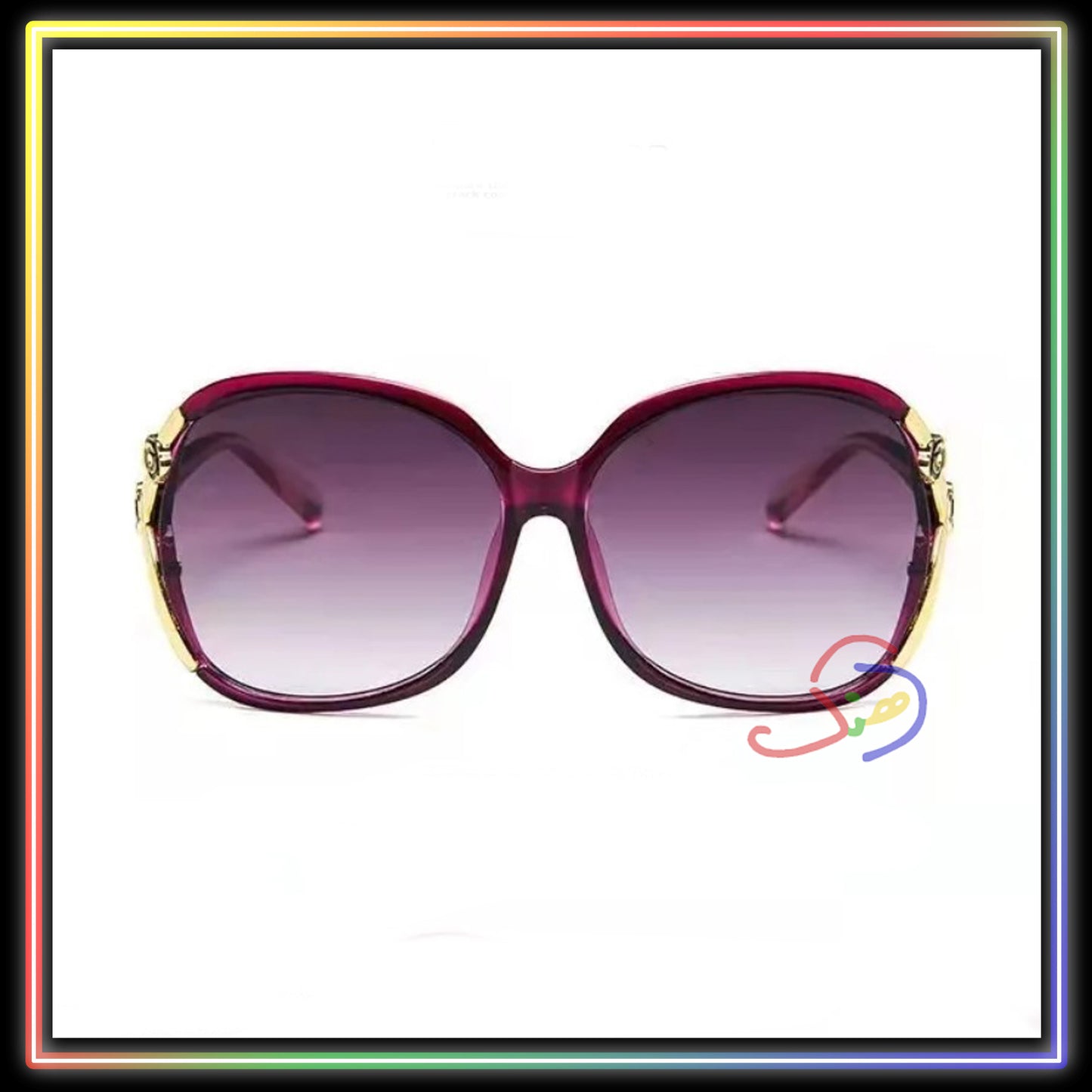 Retro Sunglasses - Plum