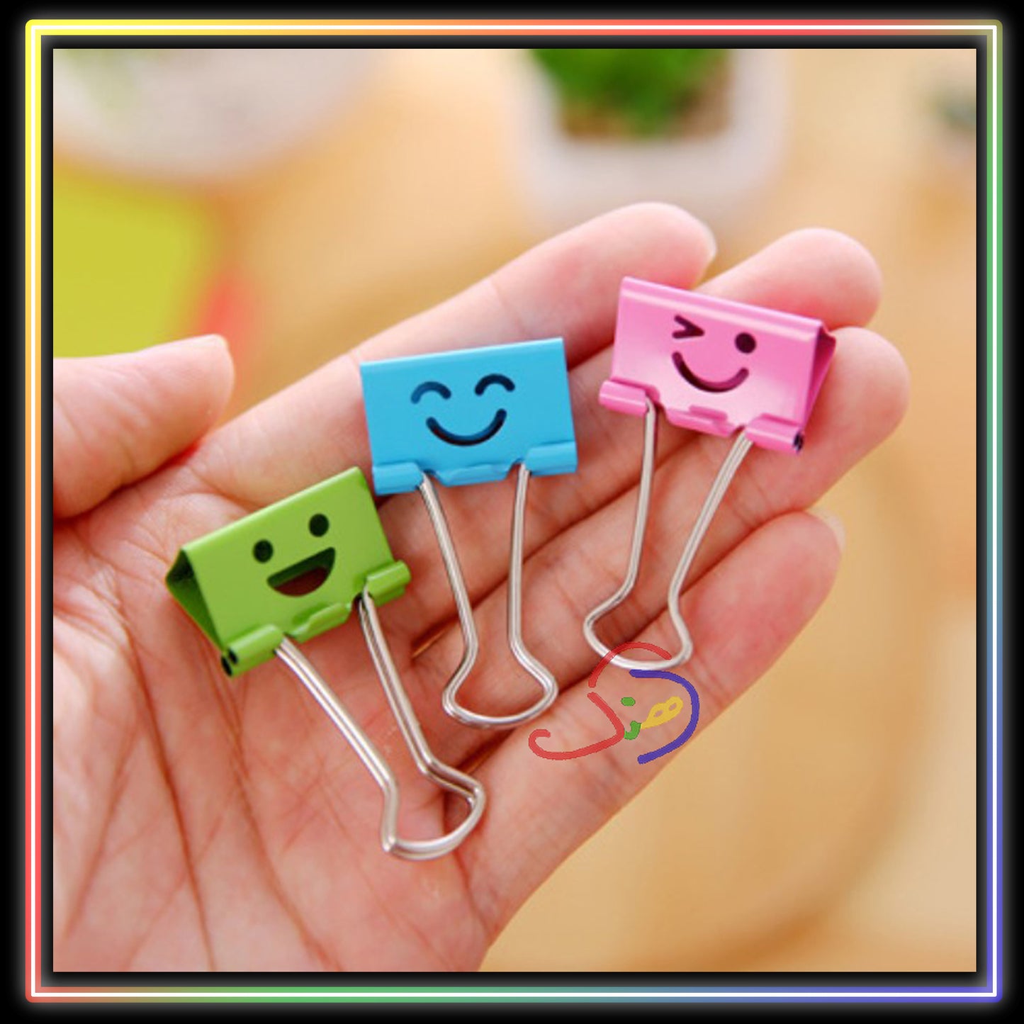 Smiley Binder Clips