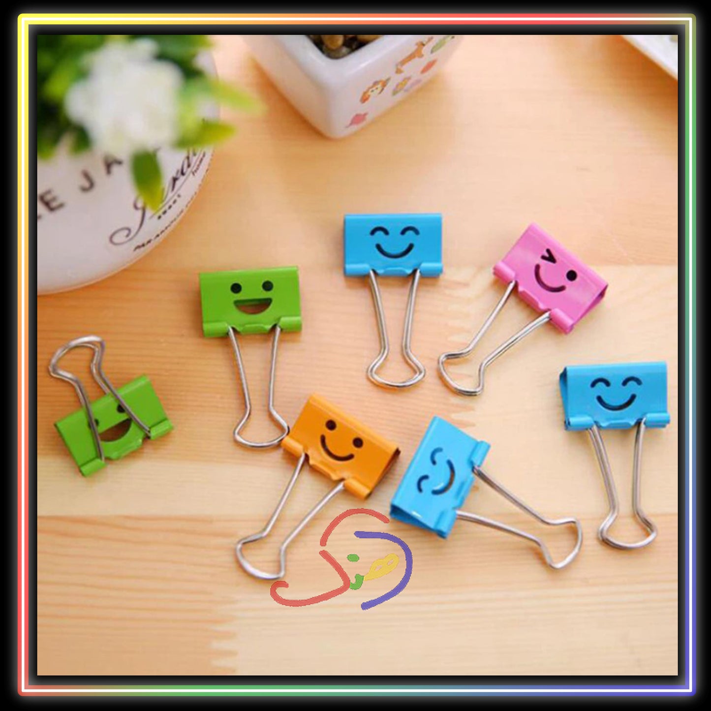 Smiley Binder Clips