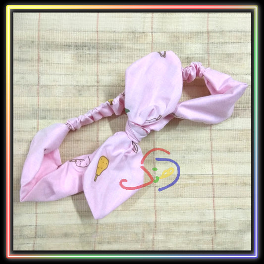 Pink Bow Headband