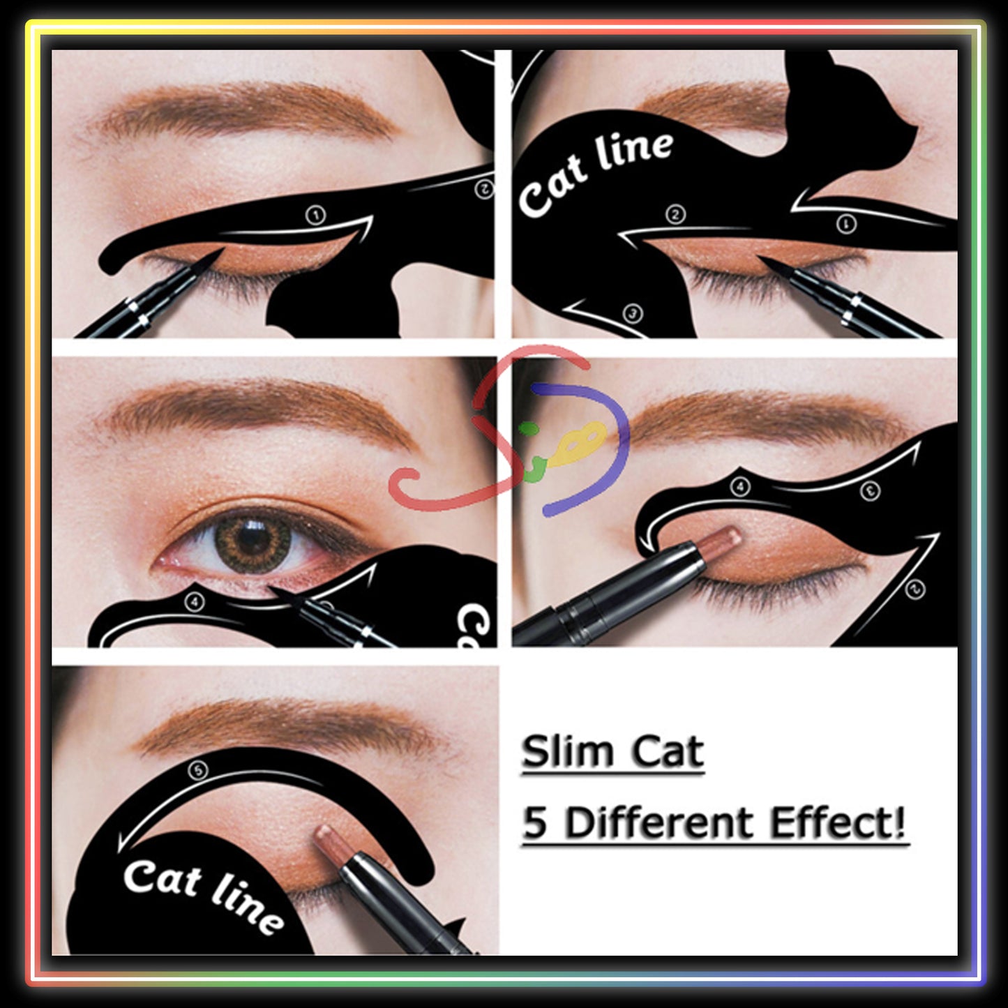 Cat Style Eyeliner Stencils