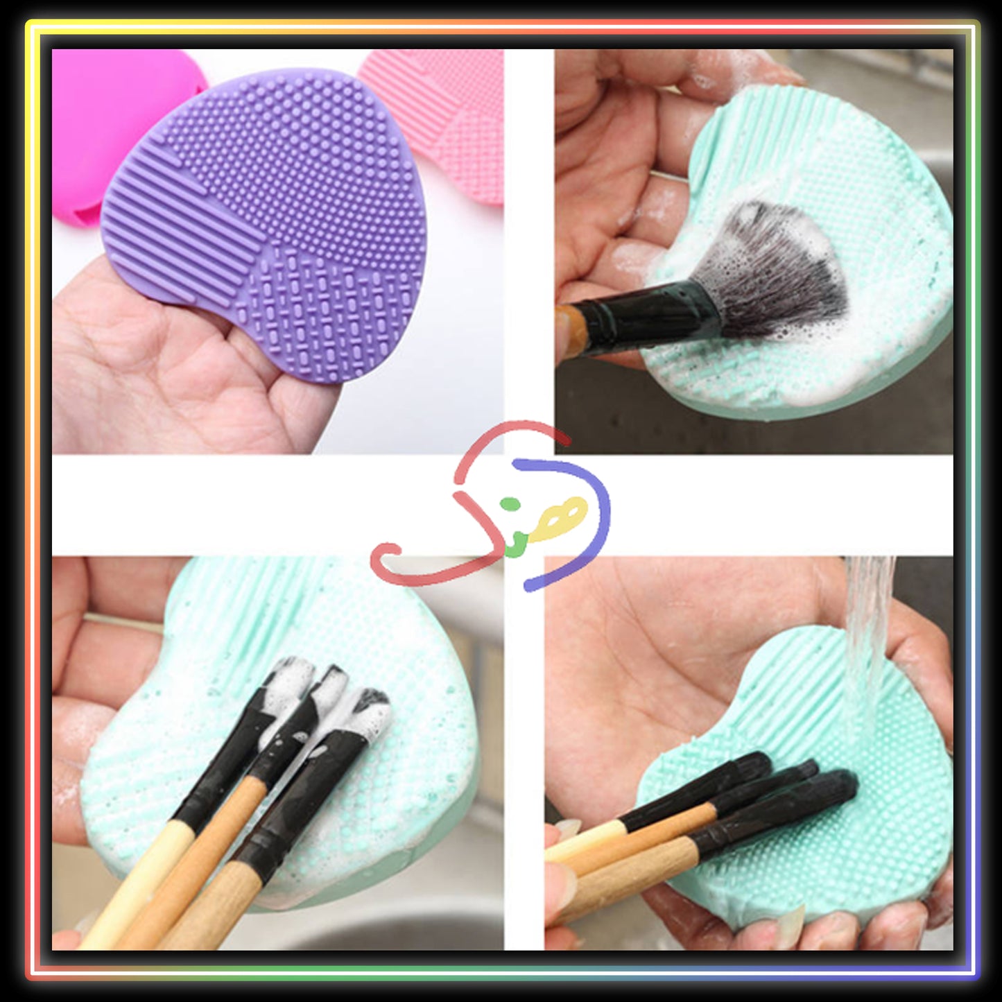 Silicone Brush Cleaner Pad