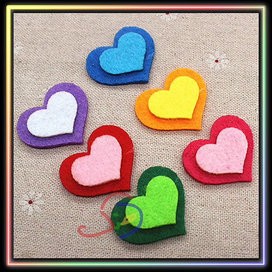 Felt Hearts (Double)