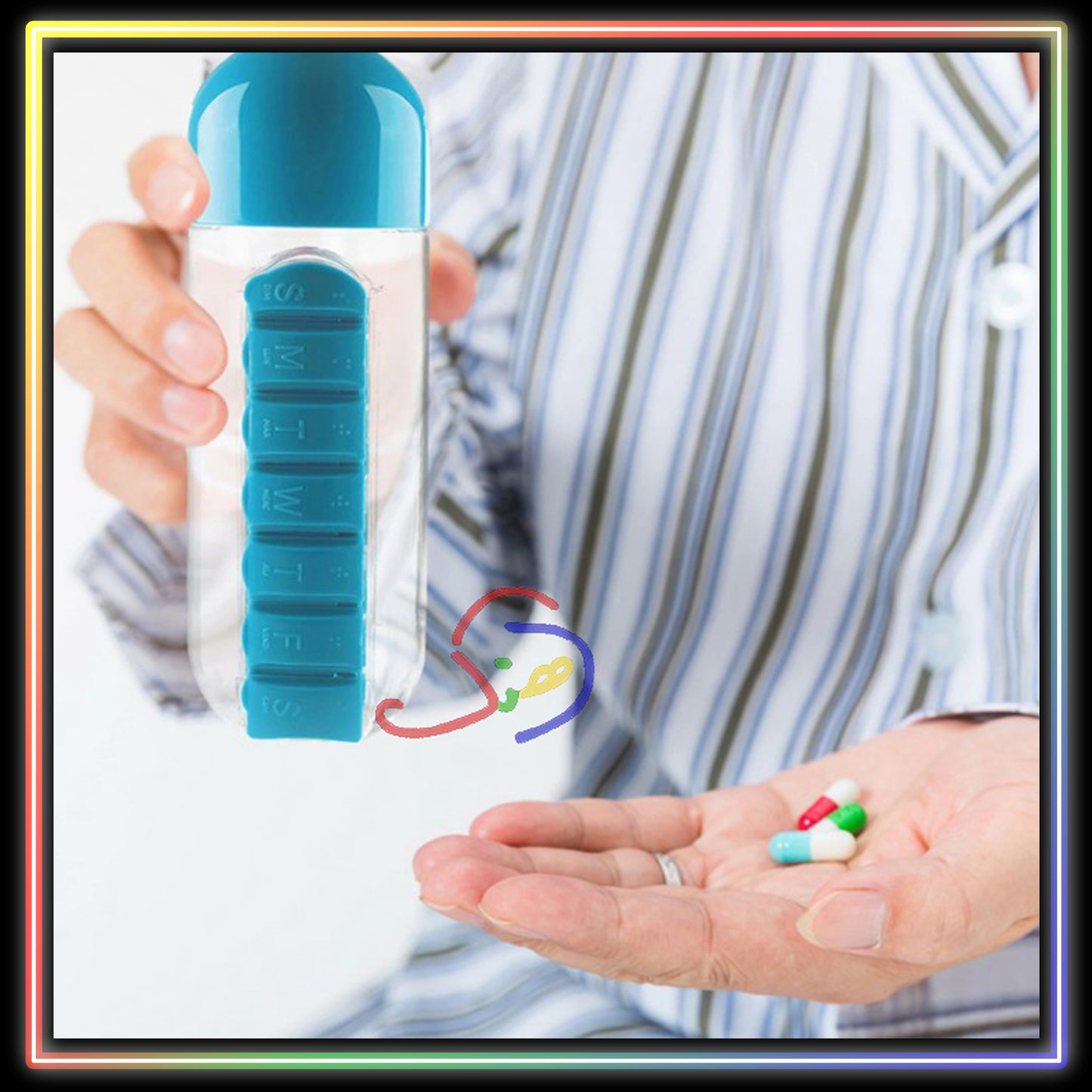 Bottle with Medicine Organizer