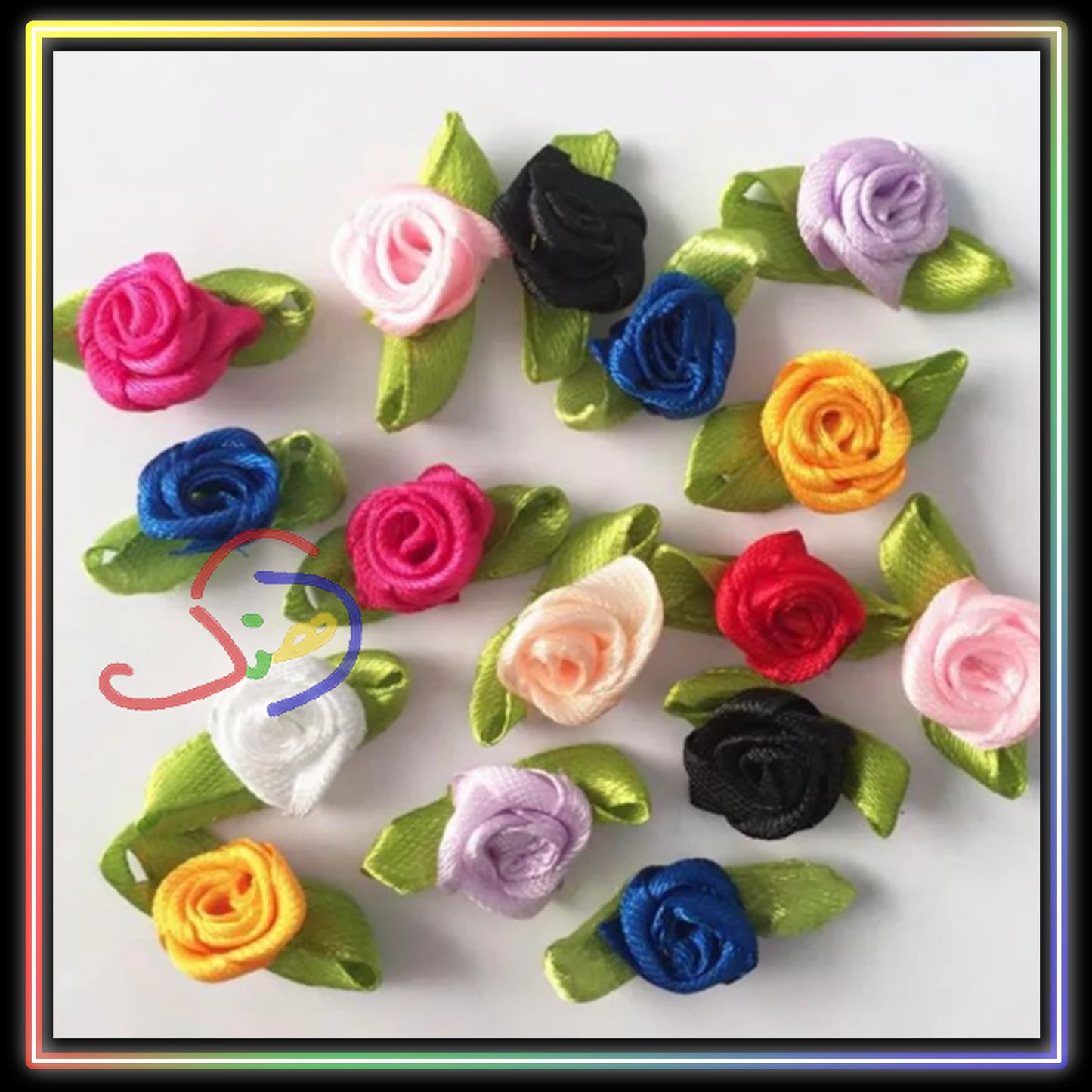 Tiny Ribbon Roses